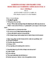 Bài tập ôn tập ở nhà trong thời gian nghỉ học để phòng dịch Covid-19 môn Giáo dục công dân Lớp 8 - Lần 4